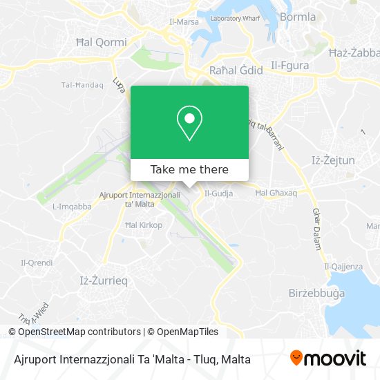 Ajruport Internazzjonali Ta 'Malta - Tluq map