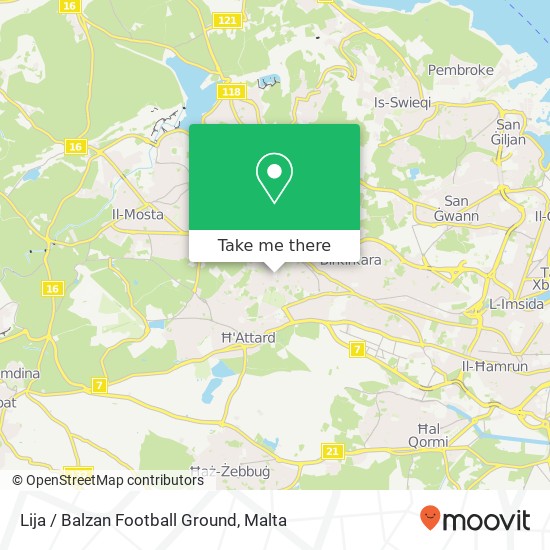 Lija / Balzan Football Ground map