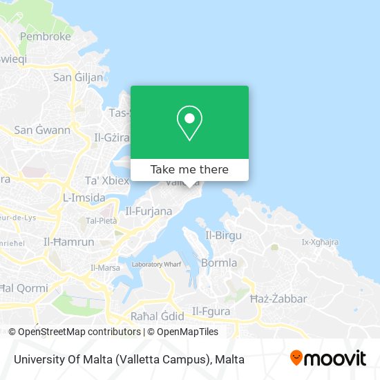 University Of Malta (Valletta Campus) map