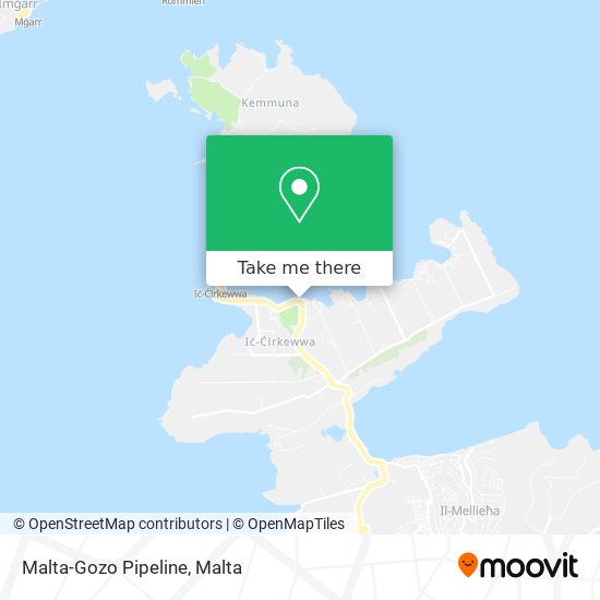 Malta-Gozo Pipeline map