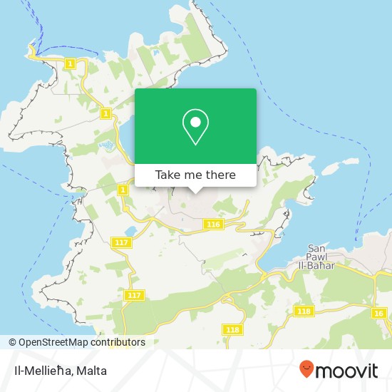 Il-Mellieħa map