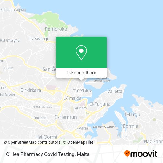 O'Hea Pharmacy Covid Testing map