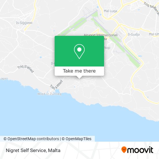 Nigret Self Service map