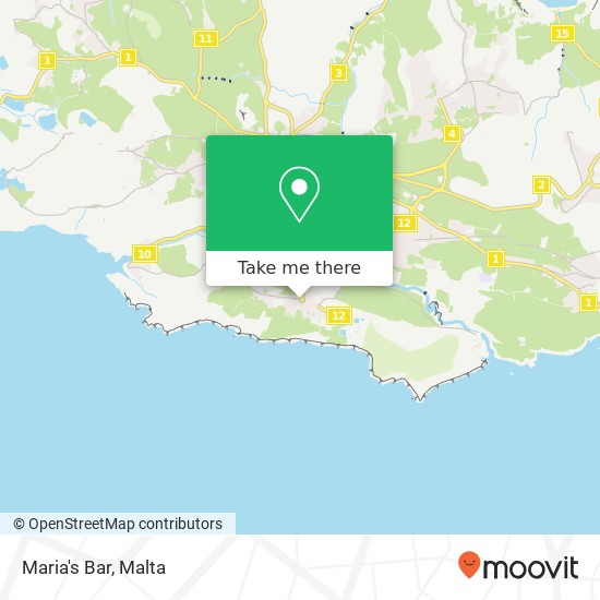 Maria's Bar map