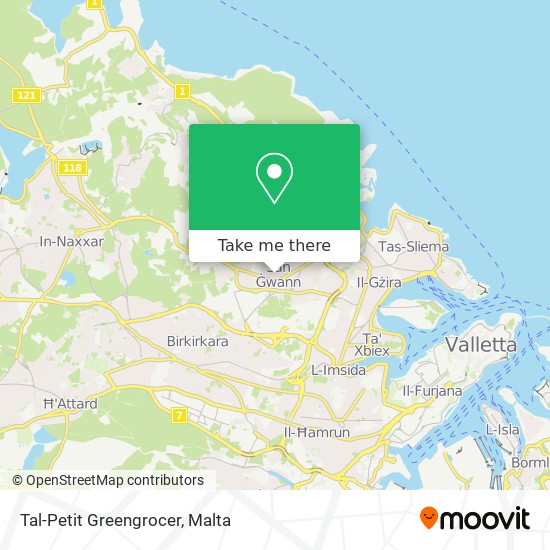 Tal-Petit Greengrocer map
