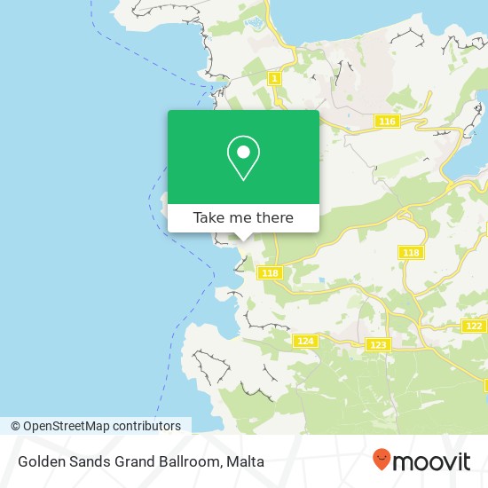 Golden Sands Grand Ballroom map