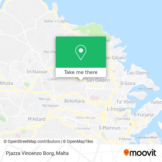 Pjazza Vincenzo Borg map