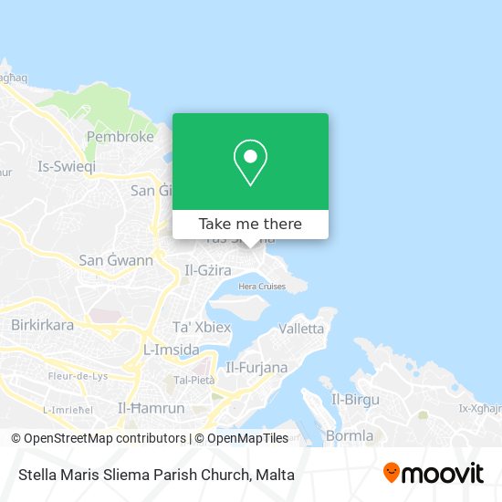 Stella Maris Sliema Parish Church map