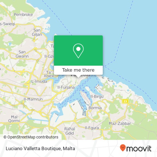 Luciano Valletta Boutique map