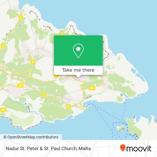 Nadur St. Peter & St. Paul Church map