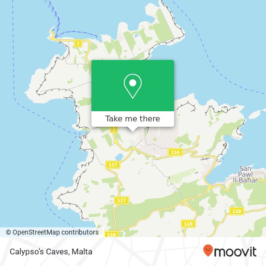 Calypso's Caves map
