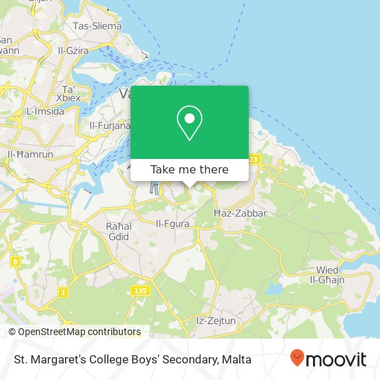 St. Margaret's College Boys' Secondary map