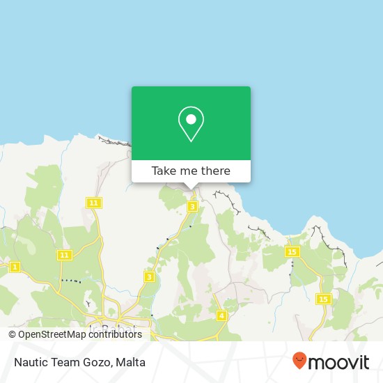 Nautic Team Gozo map