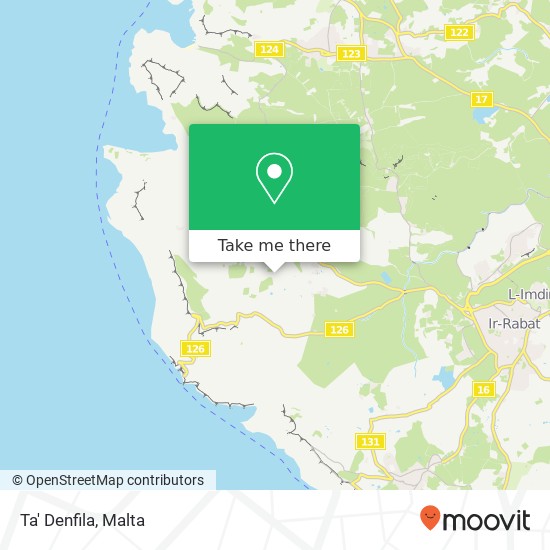 Ta' Denfila map