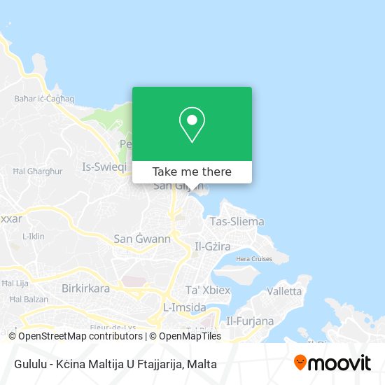 Gululu - Kċina Maltija U Ftajjarija map