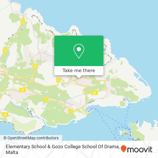 Elementary School & Gozo College School Of Drama map