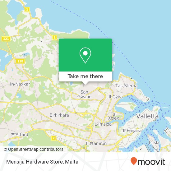 Mensija Hardware Store map