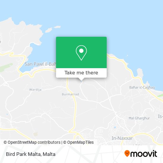Bird Park Malta map