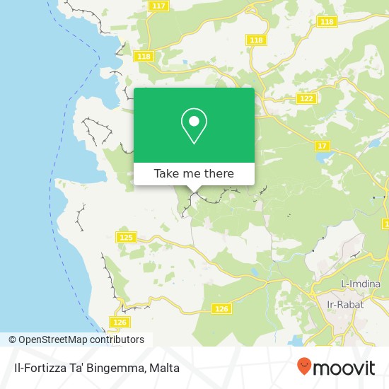 Il-Fortizza Ta' Bingemma map