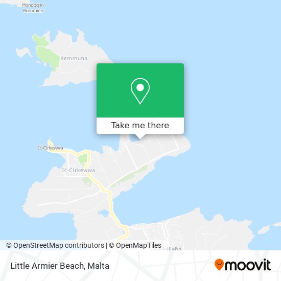 Little Armier Beach map