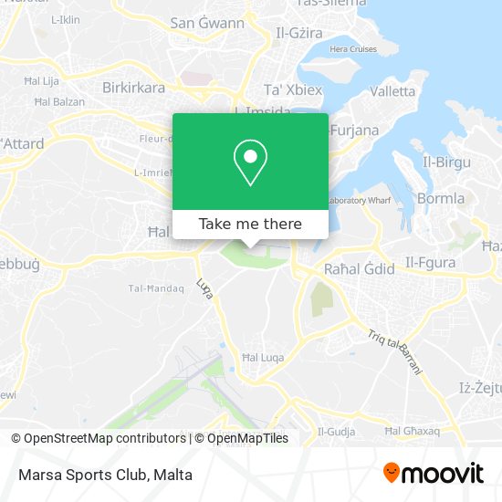 Marsa Sports Club map