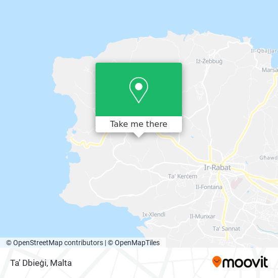 Ta’ Dbieġi map