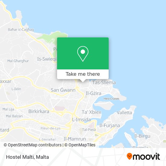 Hostel Malti map