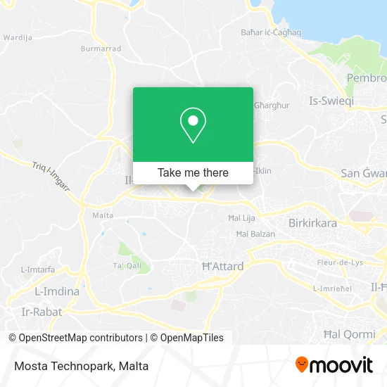 Mosta Technopark map