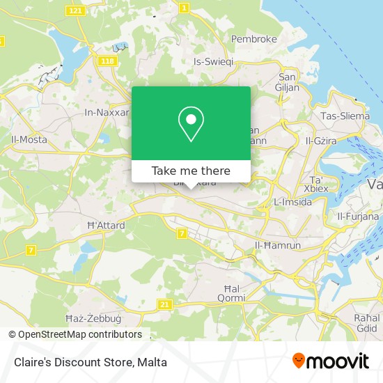 Claire's Discount Store map