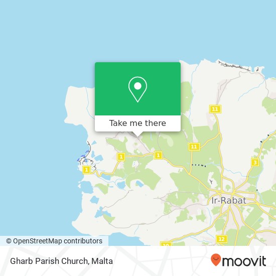 Gharb Parish Church map