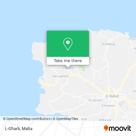 L-Għarb map