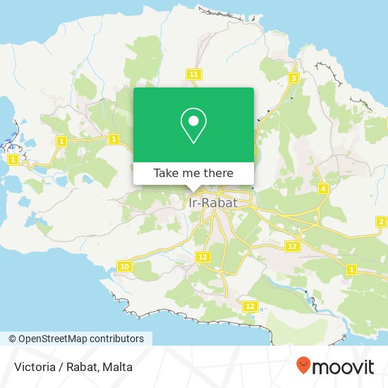 Victoria / Rabat map