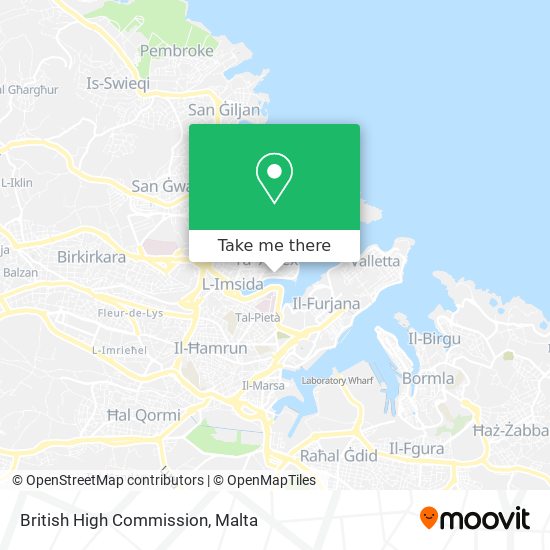 British High Commission map