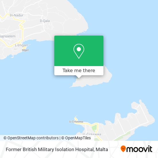 Former British Military Isolation Hospital map