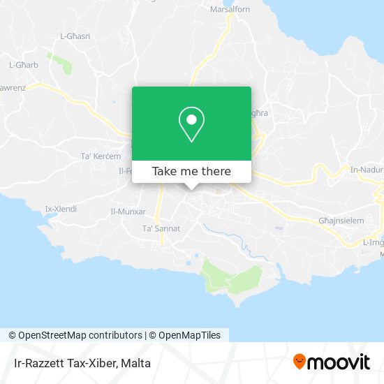 Ir-Razzett Tax-Xiber map