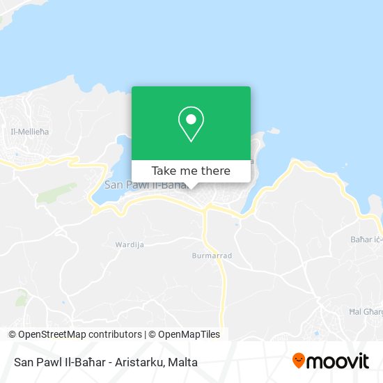 San Pawl Il-Baħar - Aristarku map
