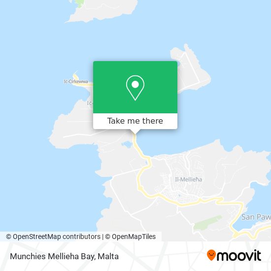 Munchies Mellieha Bay map