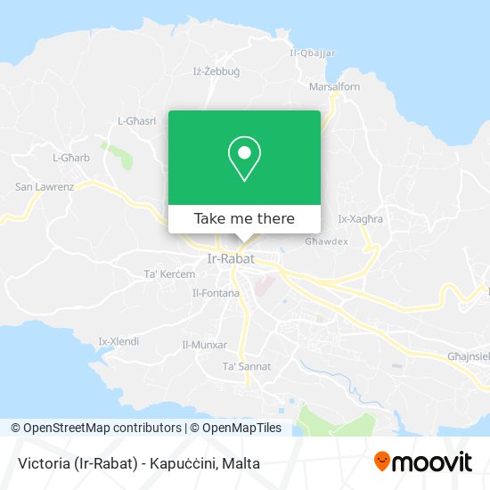 Victoria (Ir-Rabat) - Kapuċċini map