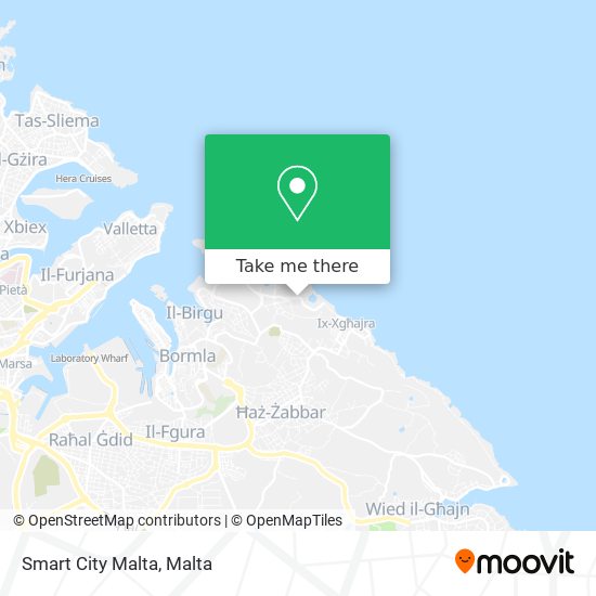 Smart City Malta map