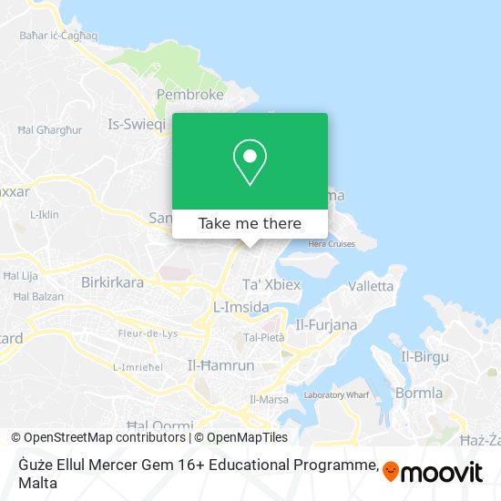 Ġuże Ellul Mercer Gem 16+ Educational Programme map