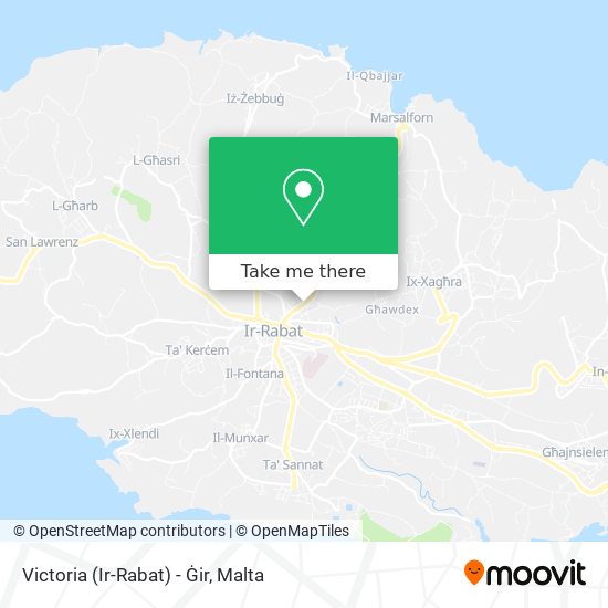 Victoria (Ir-Rabat) - Ġir map