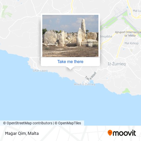 Ħaġar Qim map