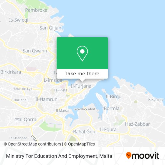 Ministry For Education And Employment map