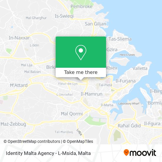 Identity Malta Agency - L-Msida map