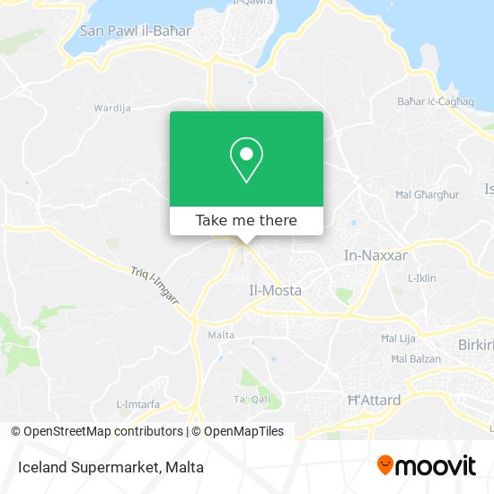 Iceland Supermarket map