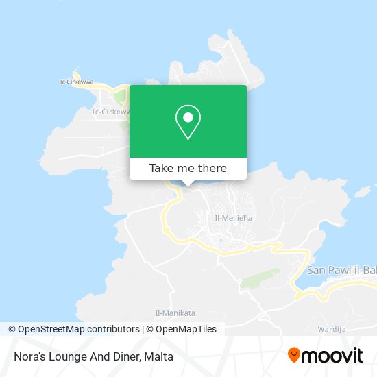 Nora's Lounge And Diner map