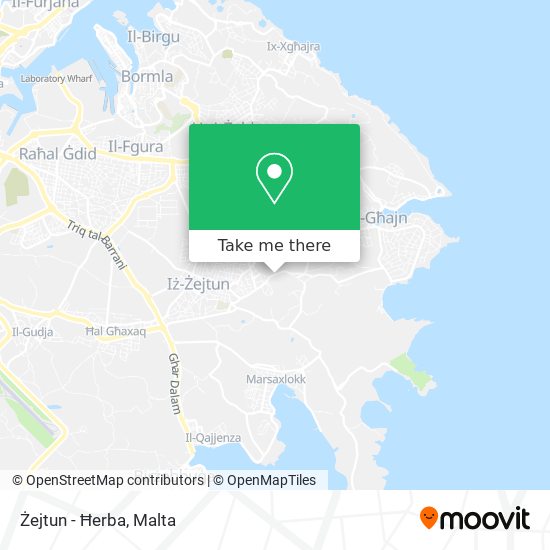 Żejtun - Ħerba map