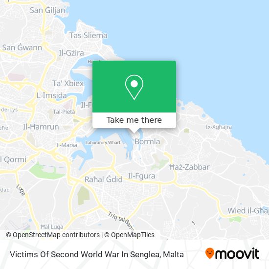 Victims Of Second World War In Senglea map