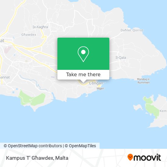 Kampus T' Għawdex map