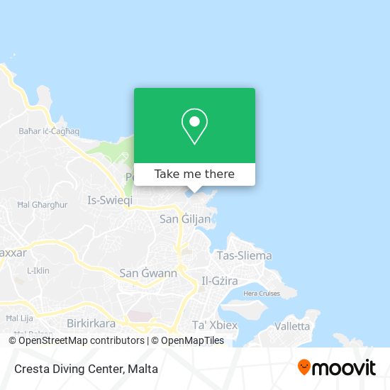 Cresta Diving Center map